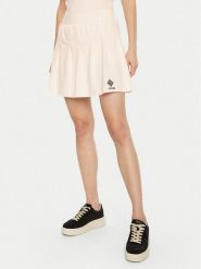 Guess Spódnica mini V5RD00 KCOK1 Kremowy Regular Fit. Białe spódnice Guess, m, z aplikacjami, z bawełny, mini. Za 148.99 zł.