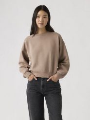 Levi's Bluza w kolorze beżowym rozmiar: S. Brązowe bluzy Levi's, s, bez wzorów, z bawełny, bez ramiączek, bez kaptura. Za 143.17 zł.