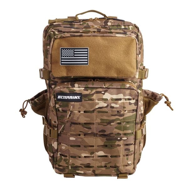 Plecak outdoorowy V2 45L. Brązowe plecaki ELITEX TRAINING, bez wzorów, z materiału, bez dodatków. Za 273.99 zł.