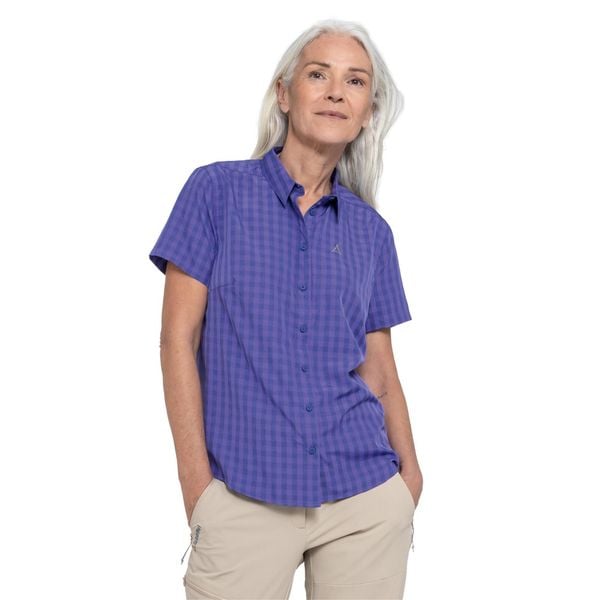 Koszula trekkingowa damska Schöffel Circ Dalfoss. Fioletowe koszule Schöffel, bez wzorów, sportowe, bez kołnierzyka, bez ramiączek. Za 269.99 zł.