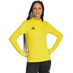 Bluza damska adidas Entrada 26 Training Top. Żółte bluzy adidas, bez wzorów, z materiału, bez kaptura, na fitness i siłownię, climacool (adidas). Za 121.99 zł.