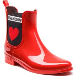 Kalosze LOVE MOSCHINO - JA21013G16IJ0500 Rosso. Czerwone kalosze Love Moschino, z materiału. Za 479.00 zł.