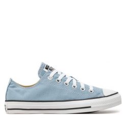 Trampki Converse. Niebieskie trampki Converse, bez wzorów, retro, bez zapięcia. Za 329.99 zł.