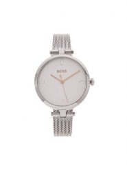 BOSS Zegarek Majesty 1502653 Srebrny. Szare, analogowe zegarki Boss, srebrne. Za 779.99 zł.