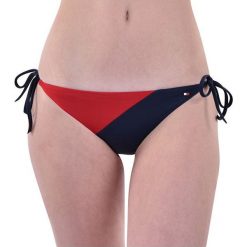 Tommy Hilfiger String Side Tie Bikini Navy Blaze r UW0UW01728-411 (rozmiar M). Niebieskie bikini Tommy Hilfiger, bez wzorów. W wyprzedaży za 123.00 zł.