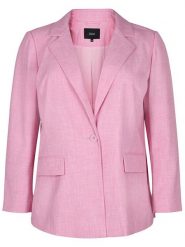 Zizzi Marynarka M90007A Różowy Regular Fit. Czerwone marynarki i żakiety Zizzi, m, bez wzorów, z syntetyku, bez ramiączek. Za 239.99 zł.