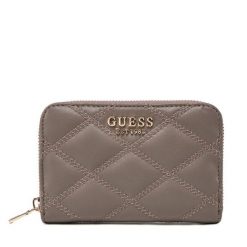 Duży Portfel Damski Guess. Brązowe portfele Guess, z aplikacjami. Za 189.99 zł.