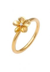 Nenalina Damski Bandring Frangipani Flower Flower z kryształami cyrkonu w 925 Sterling Silver Pierścionki 1 ct. Szare pierścionki Nenalina, z cyrkonią, srebrne. Za 248.99 zł.