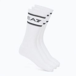 Skarpety EA7 Emporio Armani Train Socks Sponge 3. Białe skarpetki EA7 Emporio Armani, bez wzorów, z bawełny. Za 129.99 zł.
