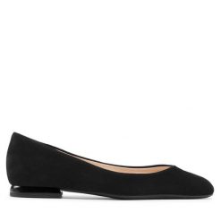 Baleriny HÖGL. Czarne baleriny Högl, bez wzorów, bez obcasa, bez zapięcia. Za 299.99 zł.