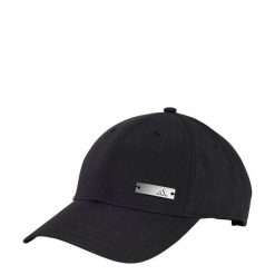 Czapka Lightweight Baseball. Czarne czapki z daszkiem adidas, bez wzorów, z materiału. Za 70.99 zł.