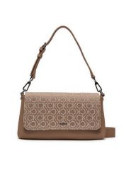 Calvin Klein Torebka Ck Must Shoulder Bag K60K612646 Brązowy. Brązowe torebki klasyczne Calvin Klein, bez wzorów, z materiału, bez dodatków. Za 289.99 zł.