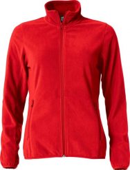 Clique Damska kurtka microfleece - 100% poliester, antypilling – red. Czerwone kurtki przejściowe sportowe CLIQUE, xl, bez wzorów, z poliesteru, bez kaptura. Za 162.74 zł.