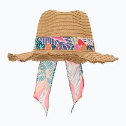 Kapelusz damski Rip Curl Oceans Panama. Brązowe kapelusze Rip Curl, bez wzorów, z materiału, klasyczne. Za 129.99 zł.
