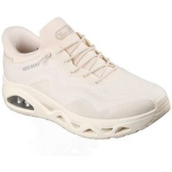Buty sportowe damskie Skechers Uno Glide step Air Gliders. Brązowe buty treningowe Skechers, bez wzorów, bez zapięcia, na fitness i siłownię. Za 690.00 zł.