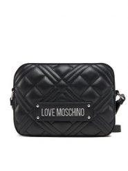 LOVE MOSCHINO Torebka JC4150PP1MLA000B Czarny. Czarne listonoszki Love Moschino, bez wzorów, ze skóry, bez dodatków. Za 399.99 zł.