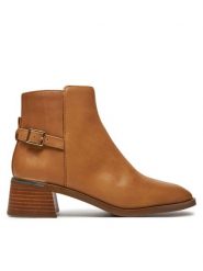 Aldo Botki Siraveth 13673348 Brązowy. Brązowe botki Aldo, bez wzorów, ze skóry, bez obcasa, na słupku, bez zapięcia. Za 289.99 zł.