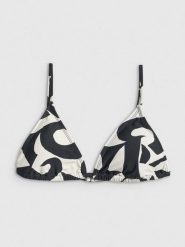 4F Góra od bikini damska - czarno-biała S. Białe bikini 4f, bez wzorów, z materiału. Za 59.99 zł.