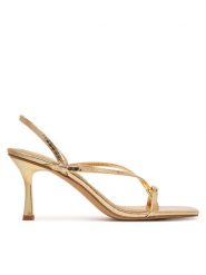 Aldo Sandały Riva 14213553 Złoty. Żółte kozaki Aldo, bez wzorów, ze skóry, bez obcasa, na szpilce, bez zapięcia. Za 339.99 zł.