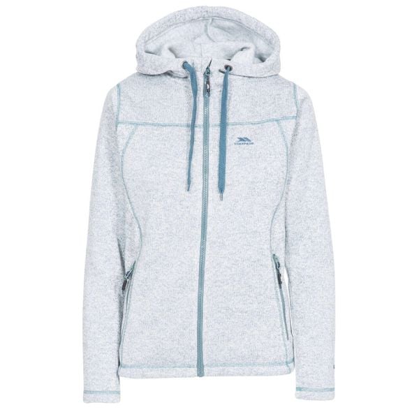 Bluza Polarowa Damska Odelia. Czerwone bluzy bez kaptura Trespass, na zimę, l, bez wzorów, z dzianiny, z kapturem, trekkingowe. Za 376.99 zł.