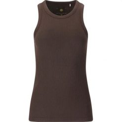 Damski tank top Athlecia Lankae. Brązowe topy Athlecia, bez wzorów, sportowe, bez kołnierzyka, bez ramiączek. Za 140.00 zł.