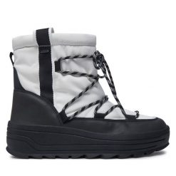 Śniegowce Geox. Białe śniegowce Geox, bez wzorów, bez zapięcia. Za 719.99 zł.