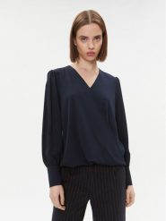 Rinascimento Bluzka CFC0115342003 Granatowy Regular Fit. Niebieskie bluzki Rinascimento, s, bez wzorów, z syntetyku, bez kołnierzyka, bez ramiączek. Za 189.99 zł.