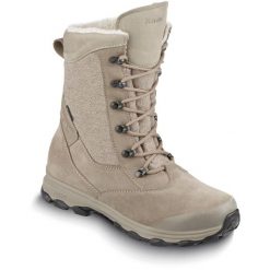 Buty zimowe damskie MEINDL Samnaun Lady GTX. Brązowe buty trekkingowe MEINDL, na zimę, z gore-texu, przed kolano, bez zapięcia. Za 1,249.00 zł.