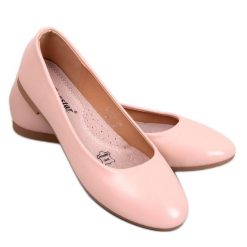 Baleriny ze skórzaną wkładką Tova Beige beżowy. Brązowe baleriny bez wzorów, z materiału, klasyczne, bez obcasa, bez zapięcia. Za 87.84 zł.