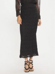 ROTATE Spódnica ołówkowa Blakli 113070100 Czarny Slim Fit. Czarne spódnice ROTATE, bez wzorów, z bawełny, ołówkowe. Za 479.99 zł.