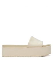 Calvin Klein Jeans Klapki Flatform Sandal Slide In Nylon YW0YW01791 Écru. Klapki Calvin Klein Jeans, bez wzorów, z jeansu, bez obcasa, bez zapięcia. Za 199.99 zł.