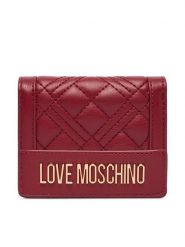 LOVE MOSCHINO Portfel JC5601PP1PLA0552 Bordowy. Czerwone portfele Love Moschino, bez wzorów, ze skóry. Za 399.99 zł.