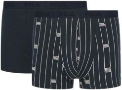 Fila Bokserki 2-pak granatowe 2XL. Niebieskie bokserki damskie 661, bez wzorów, z bawełny. Za 82.70 zł.