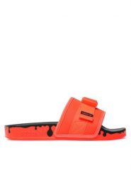 Adidas Klapki Pouchylette W GY1009 Pomarańczowy. Brązowe klapki adidas, bez wzorów, z materiału, sportowe, bez obcasa, bez zapięcia. Za 259.99 zł.