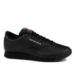 Buty damskie sneakersy sportowe Reebok SS-PRINCESS. Czarne buty treningowe Reebok, bez wzorów, z gumy, bez zapięcia, trekkingowe. Za 179.00 zł.