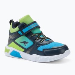 Buty juniorskie KangaROOS K-SLB Clave Mid EV. Czarne buty trekkingowe KangaROOS, bez zapięcia. Za 179.99 zł.