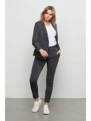 &Co Woman Spodnie "Peppe" w kolorze antracytowym rozmiar: S. Czarne spodnie materiałowe &Co Woman, bez wzorów, z materiału. Za 164.45 zł.