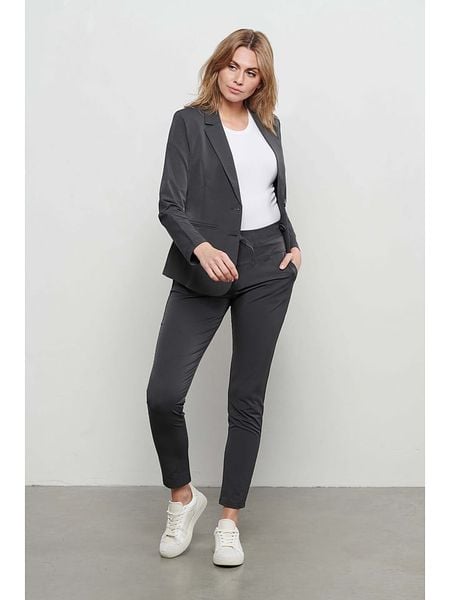 &Co Woman Spodnie "Peppe" w kolorze antracytowym rozmiar: S. Czarne spodnie materiałowe &Co Woman, bez wzorów, z materiału. Za 164.45 zł.