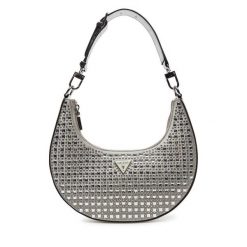 Torebka Guess. Szare torebki klasyczne Guess, z aplikacjami, klasyczne, bez dodatków. Za 379.99 zł.