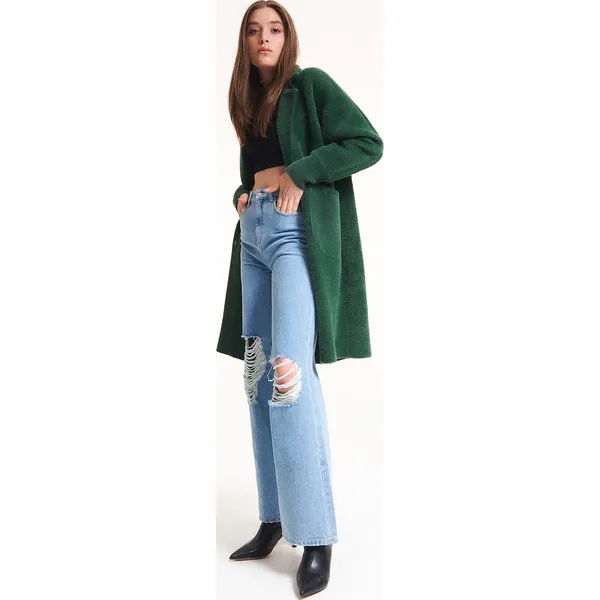 Lekki płaszcz - Khaki. Brązowe płaszcze Reserved, l, bez wzorów, bez kaptura. Za 299.99 zł.