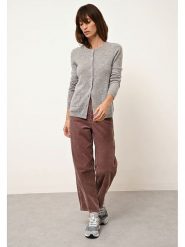 Just Cashmere Kaszmirowy kardigan "Katharine" w kolorze szarym rozmiar: XL. Szare swetry Just Cashmere, xl, bez wzorów, z kaszmiru, bez ramiączek. Za 348.08 zł.
