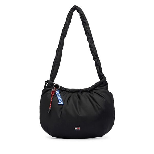 Torebka Tommy Jeans. Czarne torebki klasyczne Tommy Jeans, bez wzorów, z jeansu, klasyczne, bez dodatków. Za 449.99 zł.