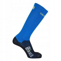 Skarpety dla dorosłych do narciarstwa biegowego Salomon S/Race Compression. Niebieskie rękawiczki Salomon, bez wzorów. Za 89.00 zł.