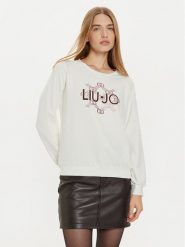 Liu Jo Sport Bluza TF4212 FS576 Biały Regular Fit. Białe bluzy bez kaptura Liu Jo Sport, xs, bez wzorów, z wiskozy, bez kaptura. Za 299.99 zł.