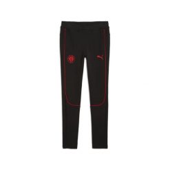 Młodzieżowe spodnie Casuals FC St. Pauli PUMA Black Red. Czarna spodnie dresowe Puma, bez wzorów, z dresówki. W wyprzedaży za 209.00 zł.