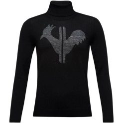 Damski sweter z golfem Rossignol Classic. Czarne swetry Rossignol, s, bez wzorów, z dzianiny, eleganckie, bez ramiączek. Za 732.50 zł.