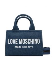 LOVE MOSCHINO Torebka JC4055PP1OLG170A Niebieski. Niebieskie torebki klasyczne Love Moschino, bez wzorów, z materiału, bez dodatków. Za 839.99 zł.