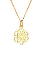 Nenalina Damy Symbol Kwiat Życia Ornament Kwiat w 925 Srebrny Złoty Pozłacany Naszyjniki 1 ct Damski. Szare naszyjniki Nenalina, z materiału, pozłacane. Za 248.99 zł.