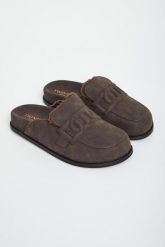 Klapki mule damskie TWINSET. Klapki Twinset Milano, bez wzorów, bez obcasa, bez zapięcia. Za 979.00 zł.