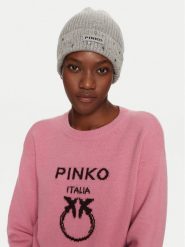 Pinko Czapka Serengeti Cuffia 104326 A27A I17 Szary. Szare czapki zimowe Pinko, bez wzorów, z materiału. Za 599.99 zł.